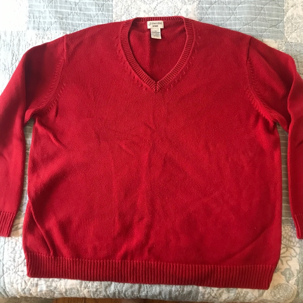 St. John's Bay Red Sweater